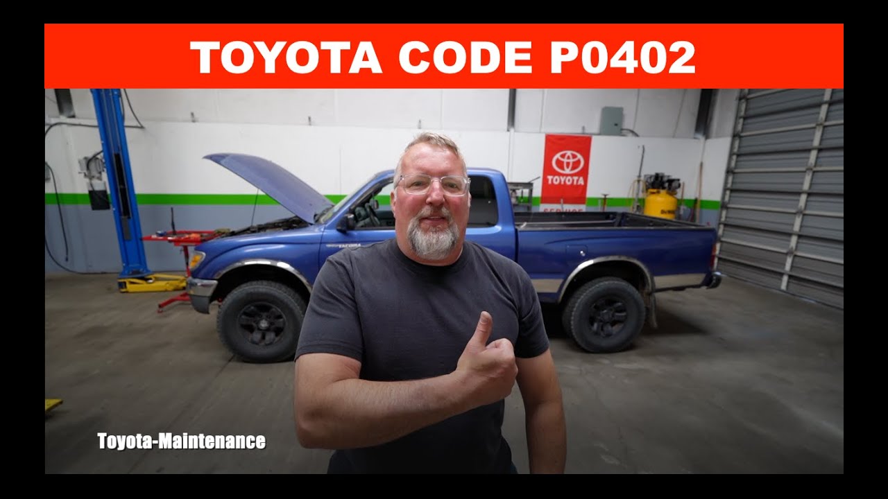 TOYOTA P0402 Обнаружен чрезмерный расход EGR