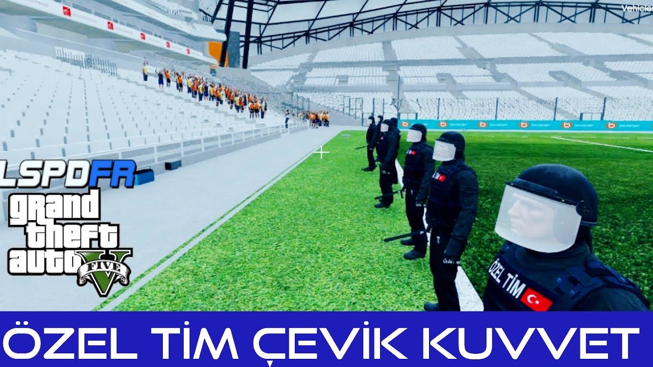 GTA 5 ÇEVİK KUVVET ÖZEL TiM STADYUM polis modu lspdfr