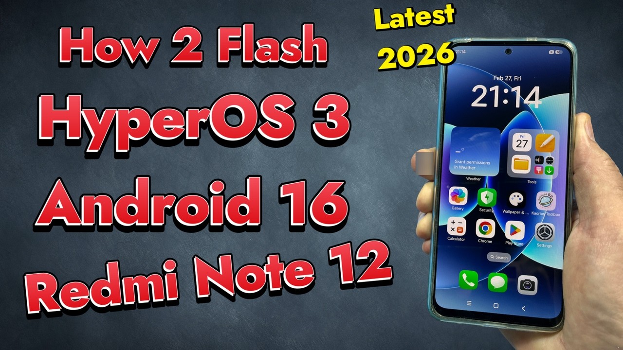 How 2 Install HyperOS 3 Android 16 ON Redmi Note 12