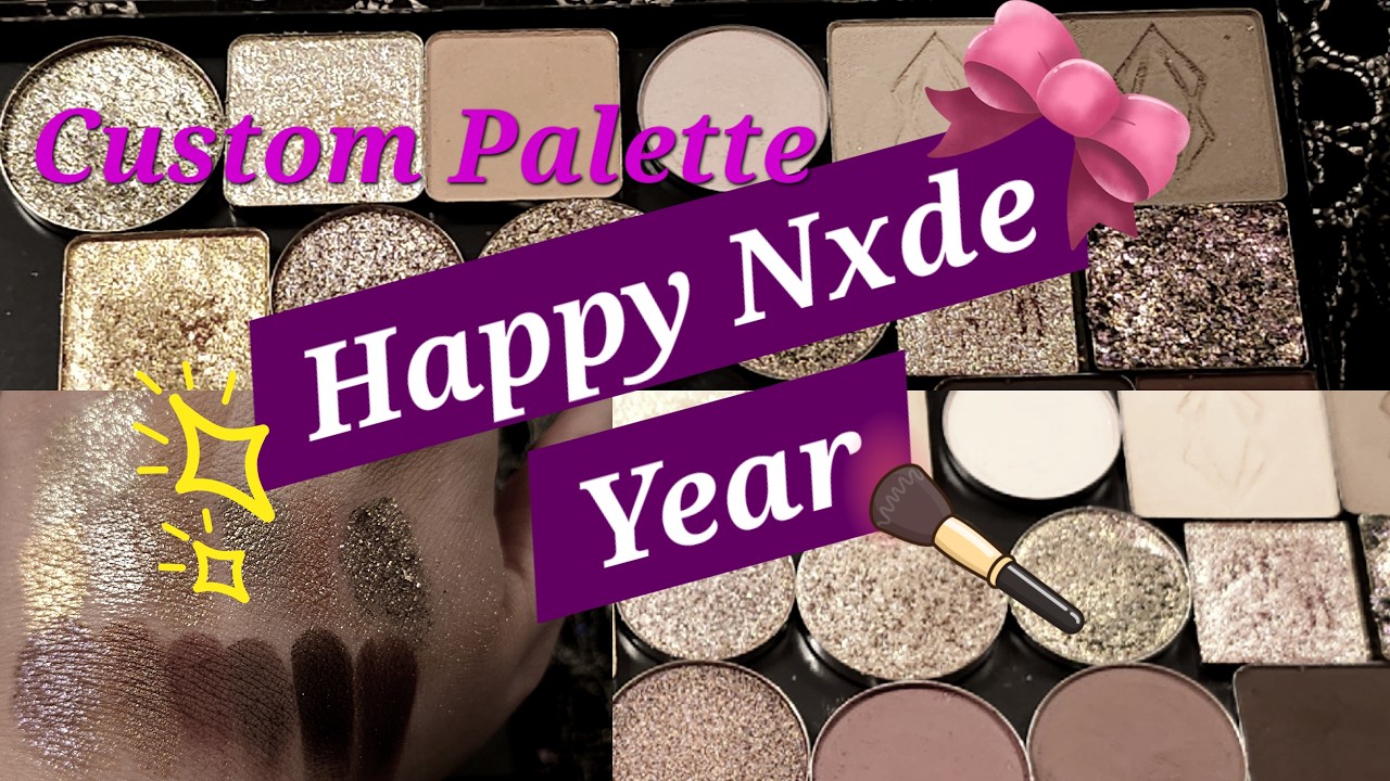 Custom Neutral Eyeshadow Palette - Holiday Palette, Unintentional ASMR, Happy Nxde Year Palette