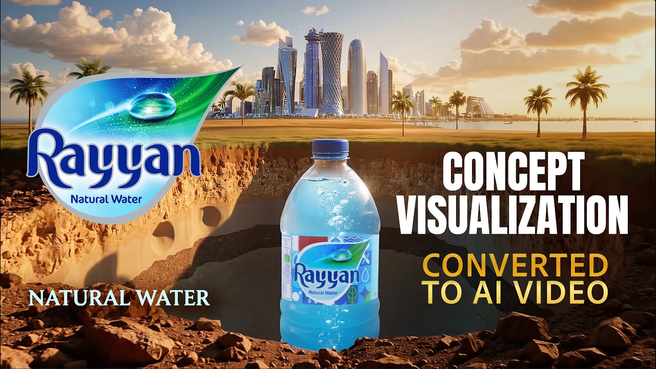Rayyan Water | Purified by Qatar | High-End Visual Concept | Bcom Arts Gallery