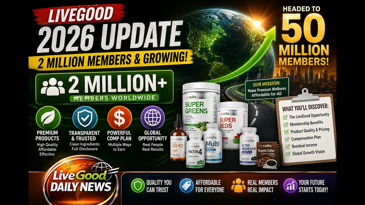 🌎 LiveGood 2026 Business Presentation | Products, Membership, Compensation & Corporate Vision