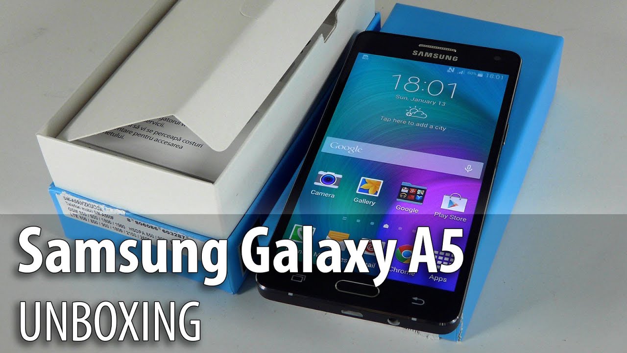 Samsung Galaxy A5 Unboxing (English/ Full HD) - GSMDome.com