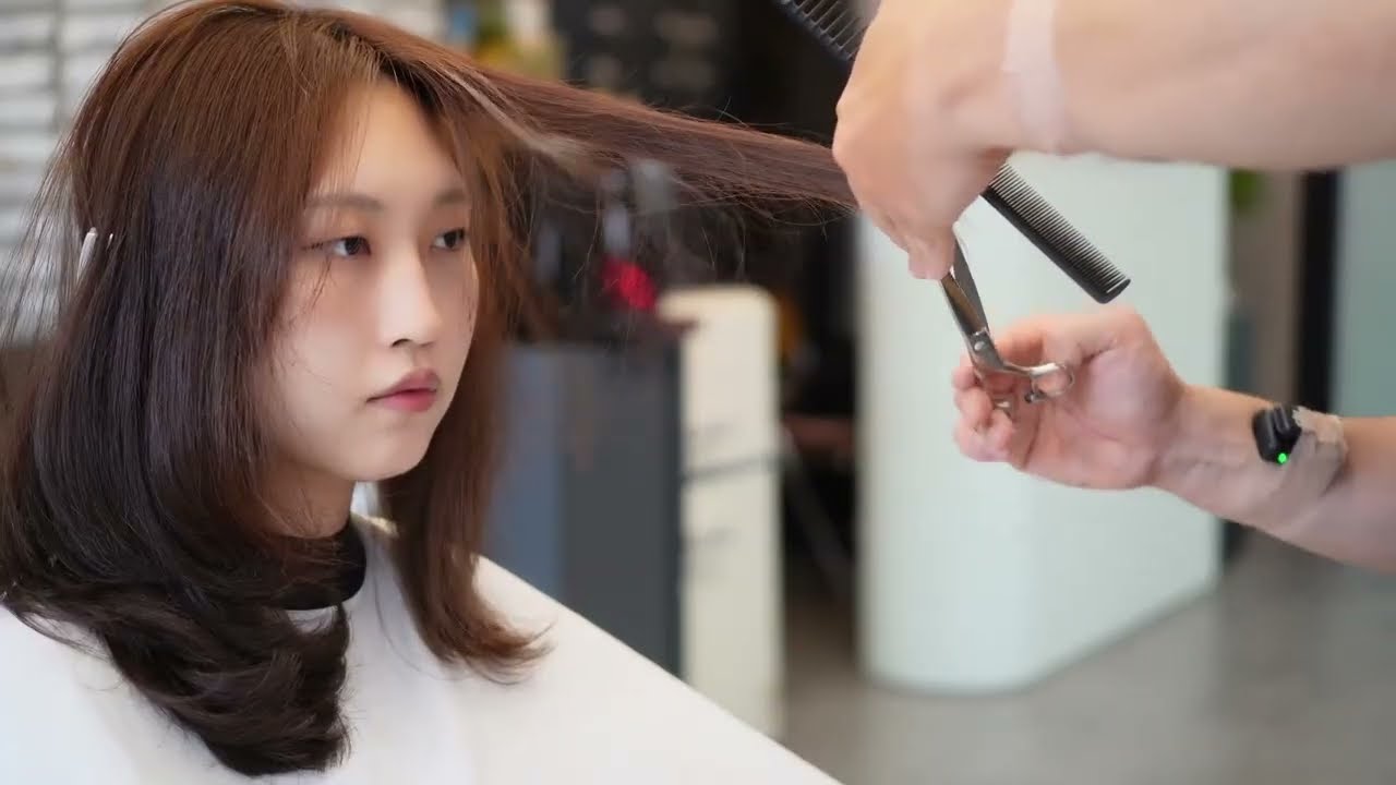 [ASMR] From Damaged to Healthy ✂️ Hair Clinic Care & Face-Framing Layered Cut ASMR