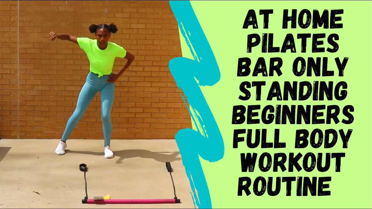 At home Pilates Bar Beginner Full Body Workout Routine !