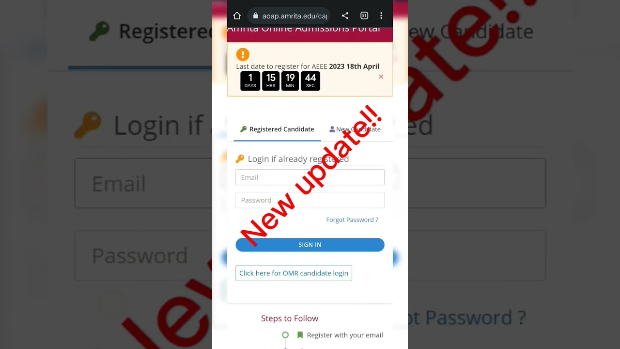 Update regarding AEEE SLOT 2 bookings