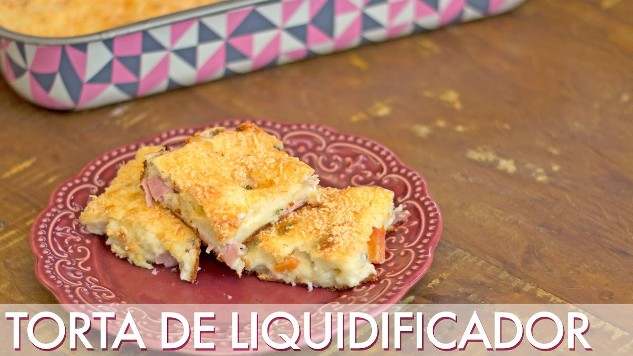 Como fazer Torta de liquidificador de presunto e queijo - Segredinhos #162
