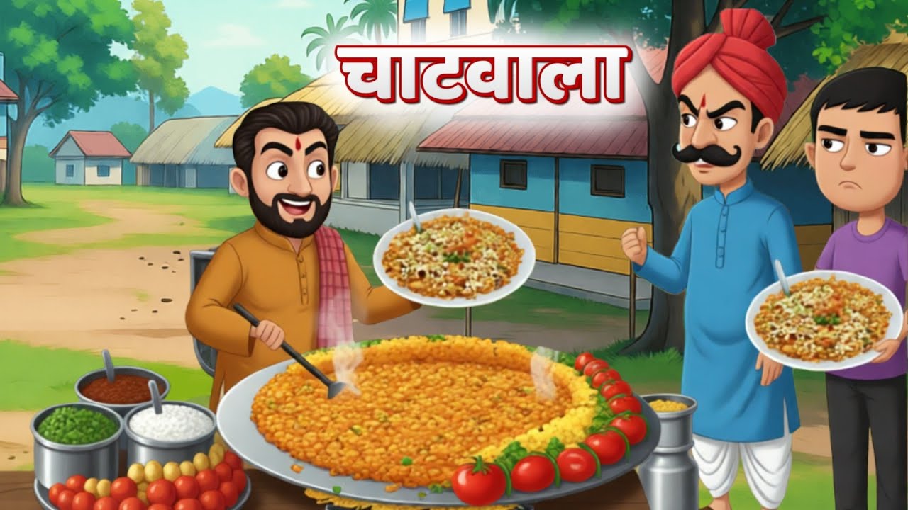 चाटवाला | CHAATWALA | HINDI KAHANIYA | HINDI STORIES #hindikahanian #cartoonkids #moralstories 