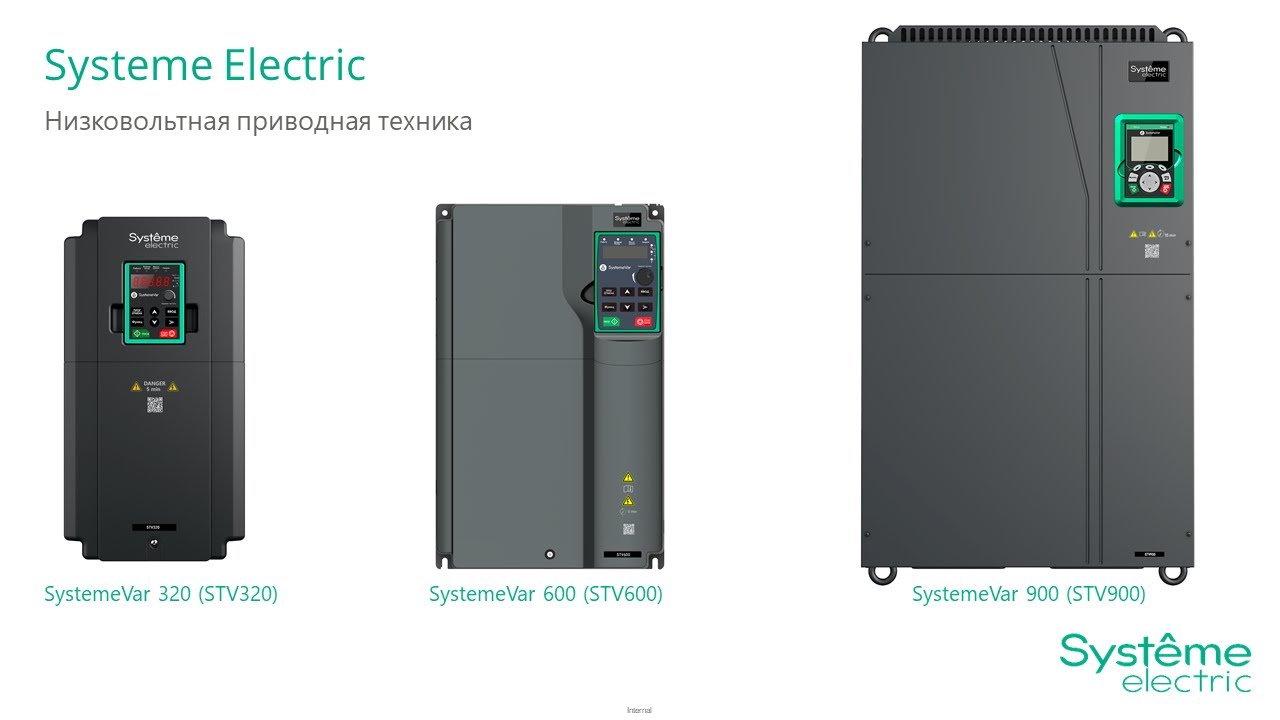 Приводная техника Systeme Electric - ПЧ SystemeVar 320/600/900 и УПП SystemeStart 22/22X