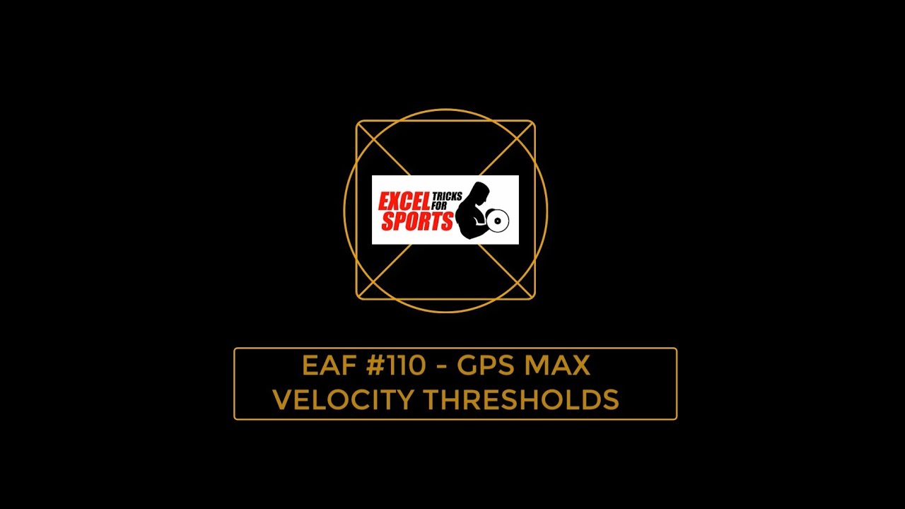EAF #110 - GPS DATA & WORKING WITH MAX VELOCITY TO IDENTIFY HAMSTRING INJURY RISK