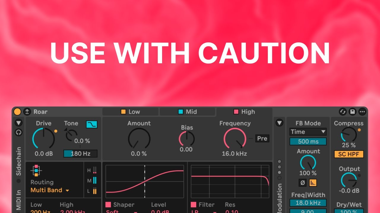 Misusing Ableton Roar for chaotic glitches