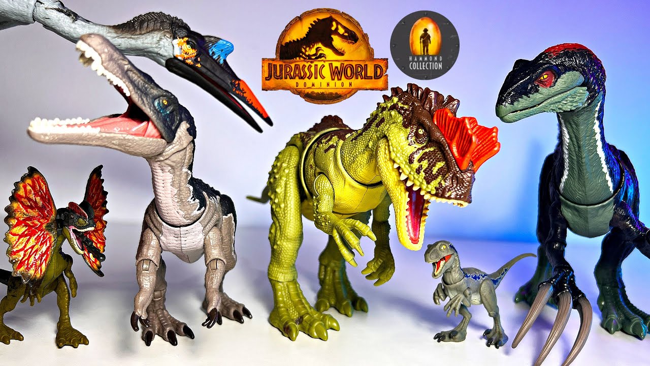 New Jurassic World Dominion Dinosaurs Toys Species! Yanchuanosaurus, Therizinosaurus, Quetzalcoatlus