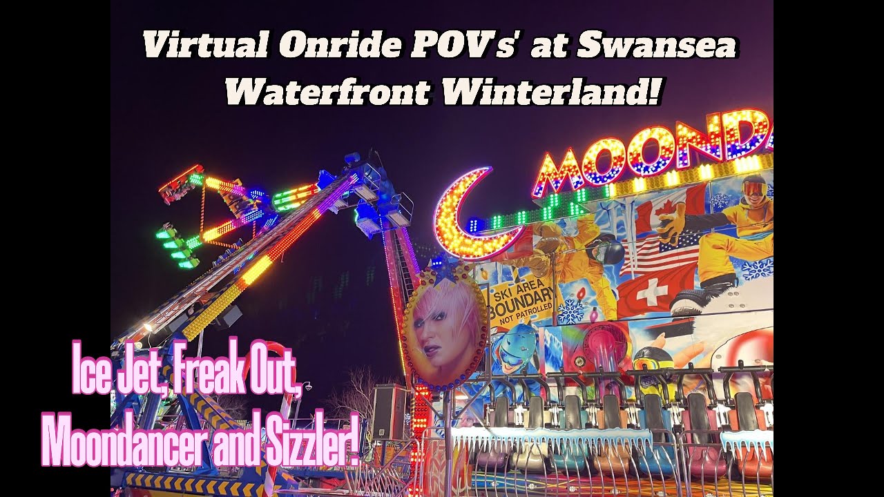 Full Onride POV's at Swansea Winter Wonderland 2024 - Freak Out, Moondancer, Ice Jet and Sizzler!