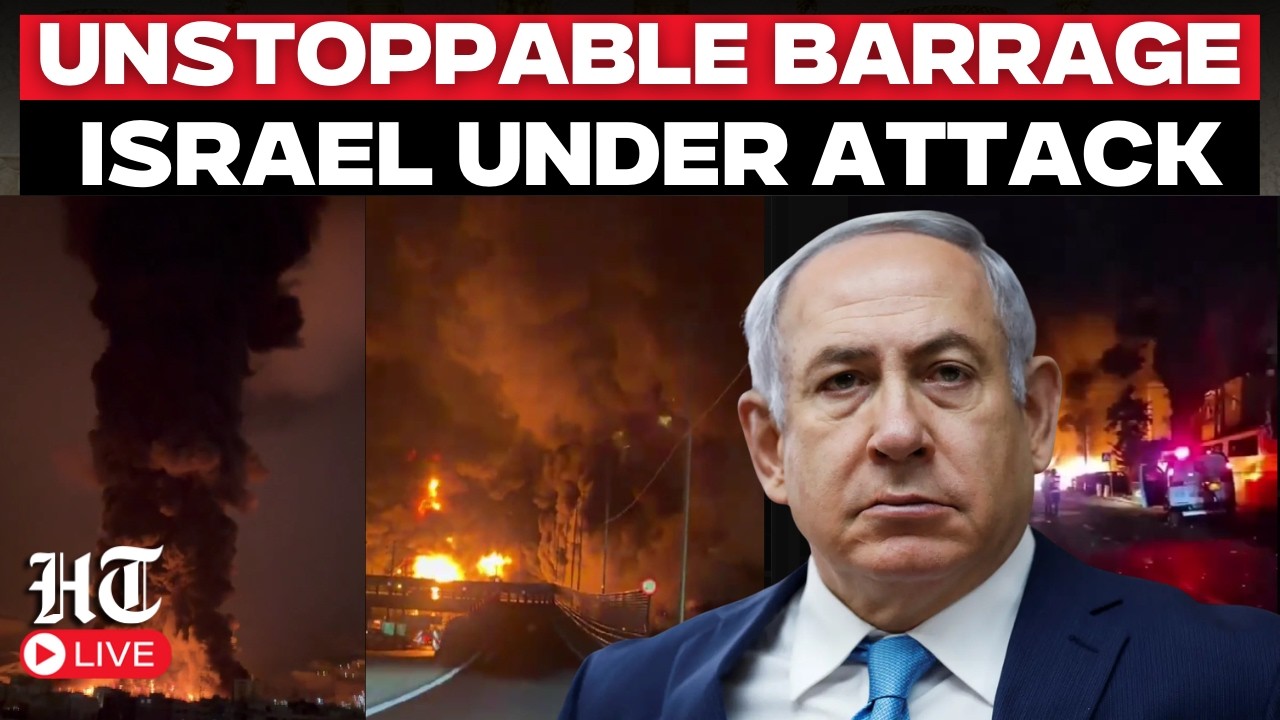 Israel vs Iran LIVE | Iran Pounds Israel with 6 Strikes in 7 Hours,Panic & Injuries Mount |Netanyahu