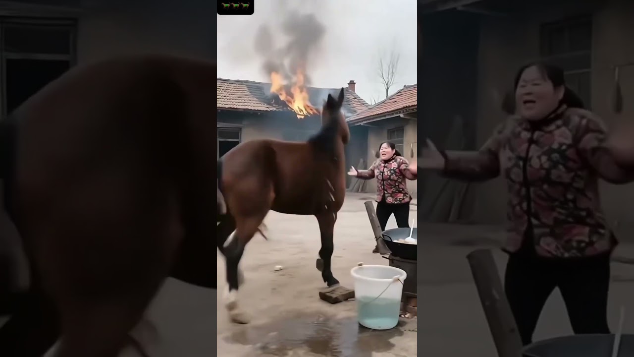 Удивительная лошадь 🐴🐎 #юмор #шокирующеевидео #вирусное