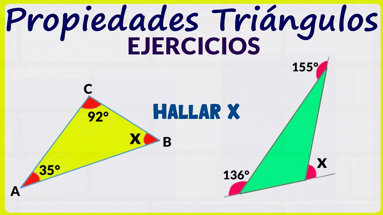 Propiedades de los triángulos ejercicios resueltos