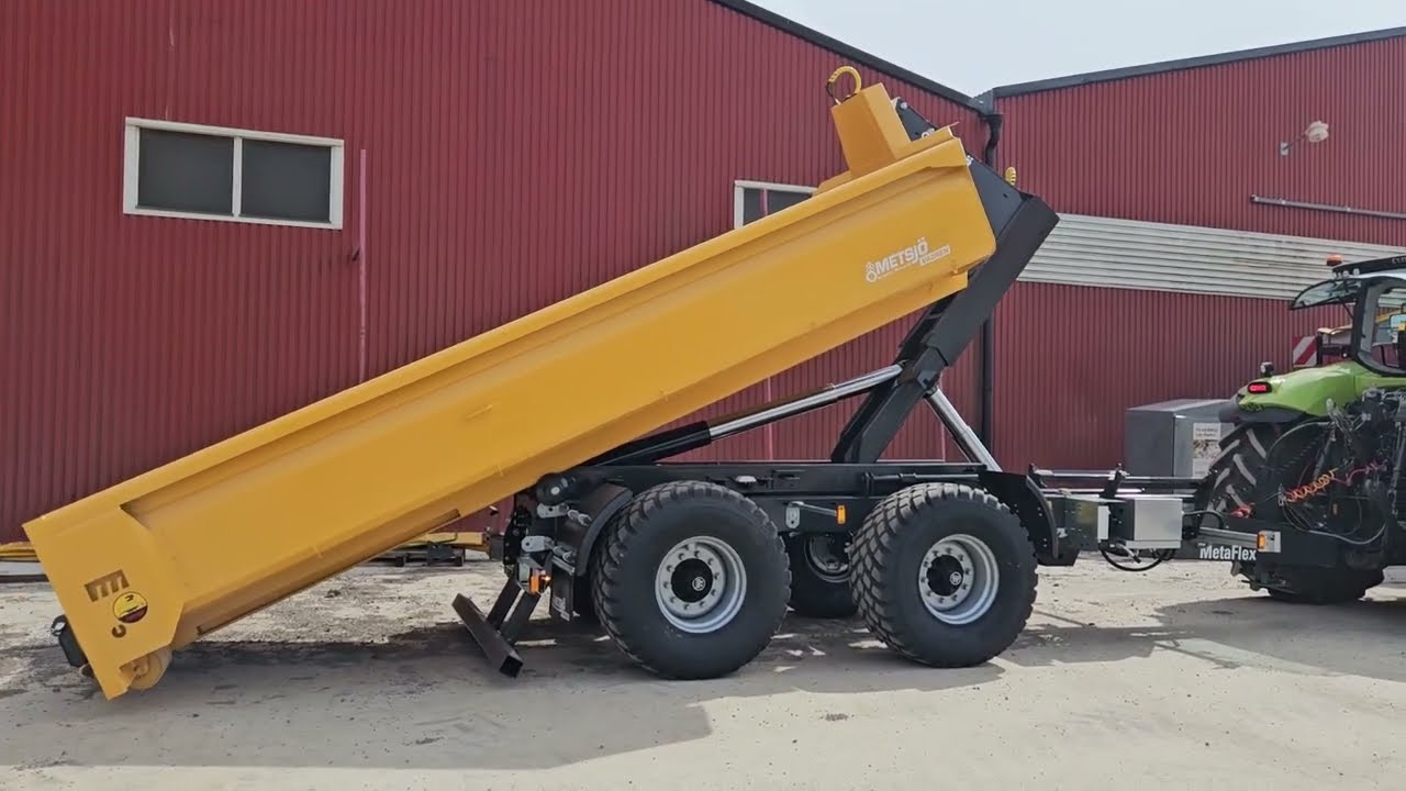 MetaFlex 50-65 Hook lift trailer with automatic steering and LS | Hakenlift mit Auto Zwangslenkung