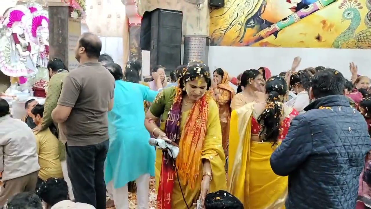 श्री सनातन धर्म मंदिर नांगल राय बाज़ार दिल्ली होली महोत्सव गायक सुनीता यादव जी 25/2/2026