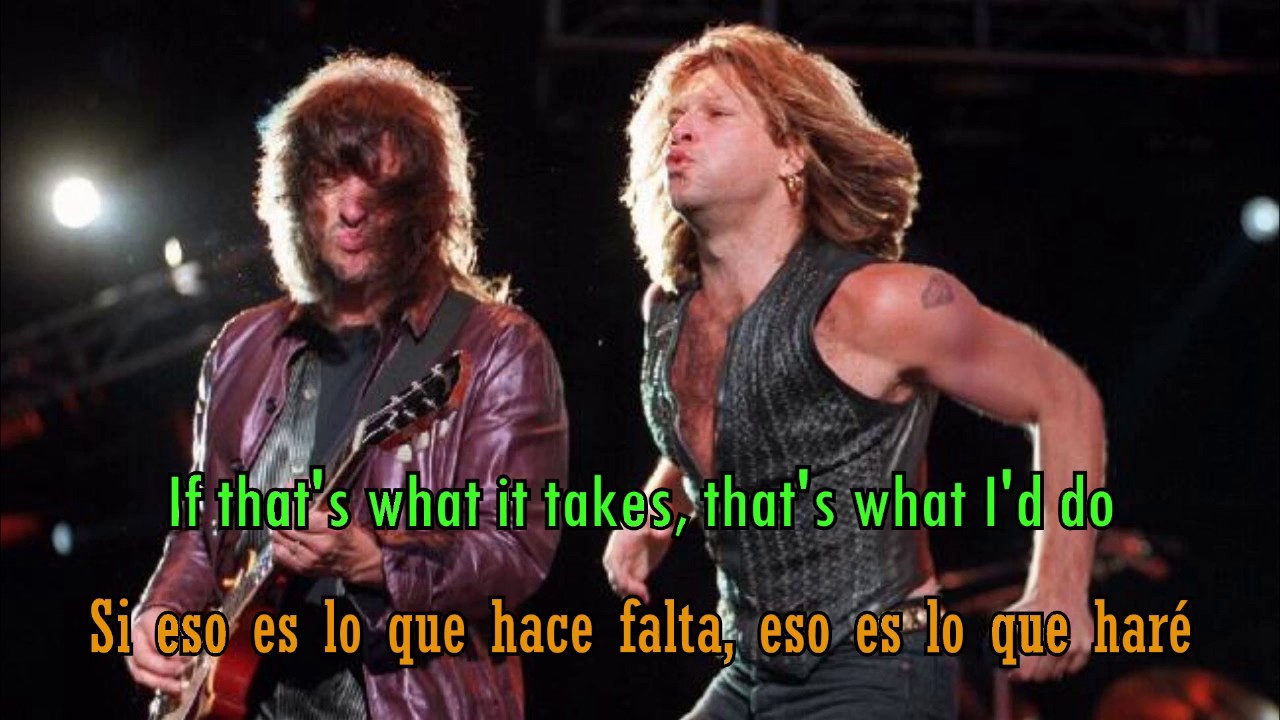 BON JOVI - If that's what it takes (Lyrics / Subtitulado)