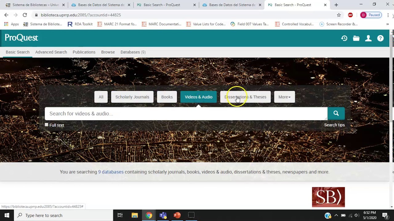 Tutorial ProQuest Central