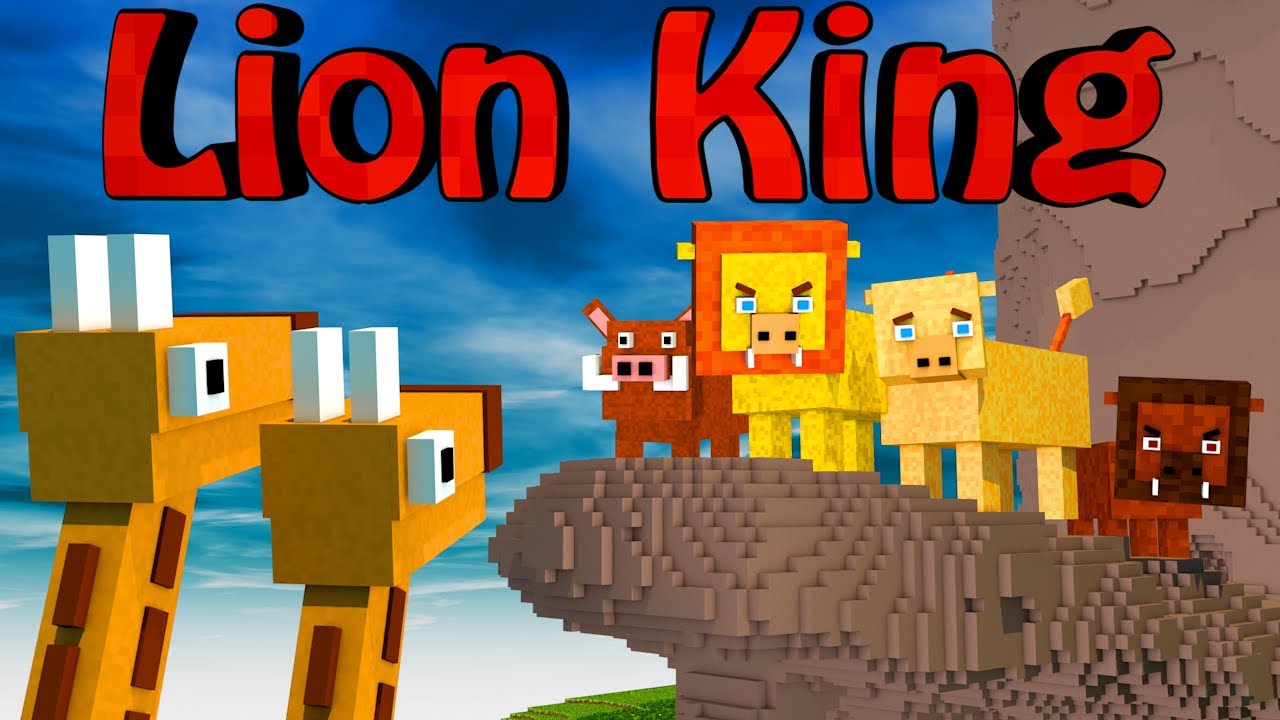 Minecraft Mods | MORPH HIDE AND SEEK - The Lion King Mod!