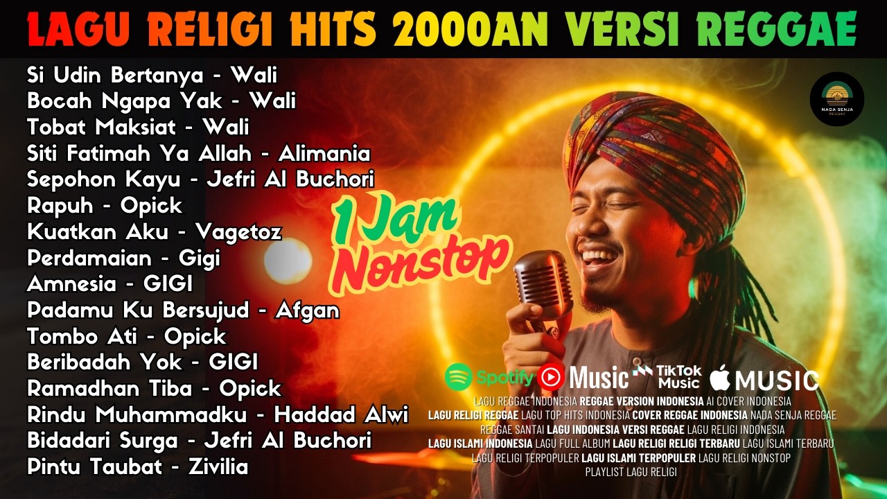 Lagu Religi Hits 2000an Versi Reggae | Nostalgia & Syahdu 🌙 Nonstop Playlist 1 Jam | AI Cover
