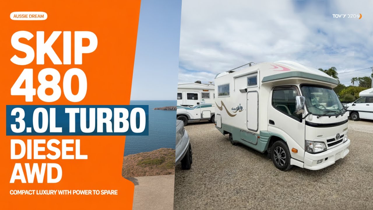 Toyota Camroad SKIP 480 | 3,0-литровый турбодизельный автодом с полным приводом продаётся в Австр...