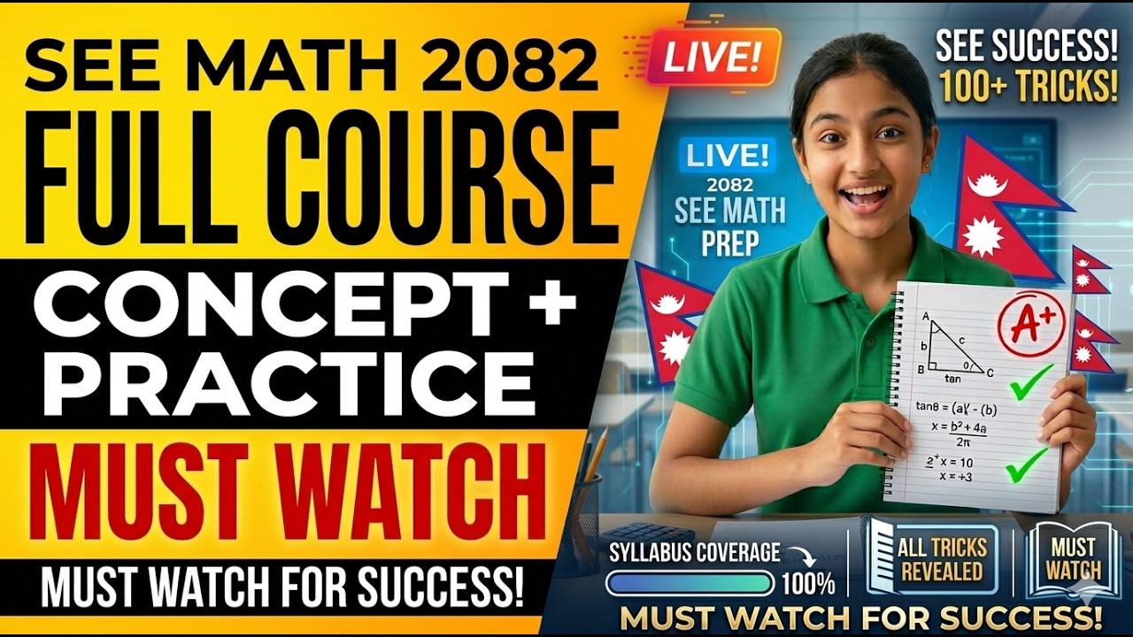 Class 10 C Math 2082 | SEE Exam Preparation | Online Tuition Class | Full Course Overview & Tricks