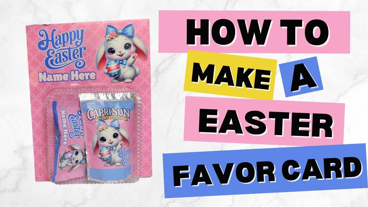 How To Make A Treat Card For Easter | DIY Jumbo Favor Card
