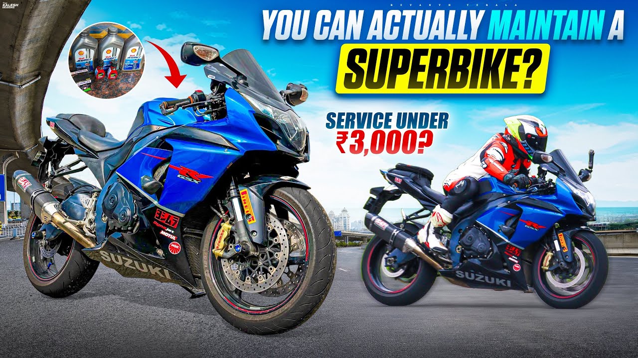 ARE SUPERBIKES ACTUALLY CHEAP TO MAINTAIN 🤔 | SUZUKI GSXR 1000 SERVICE | TELUGU MOTOVLOGGER