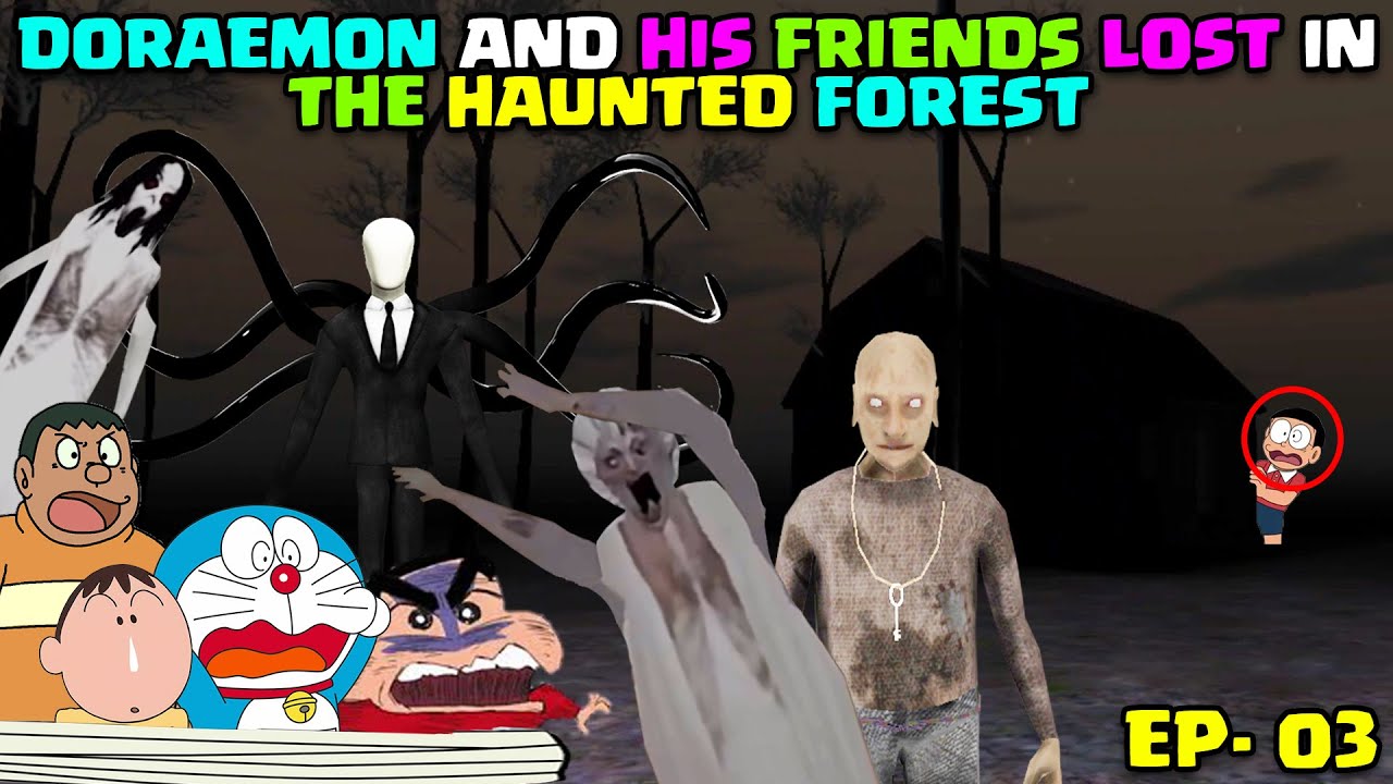 Doraemon and his friends lost in haunted forest I granny vs doraemon I  doraemon granny I #granny