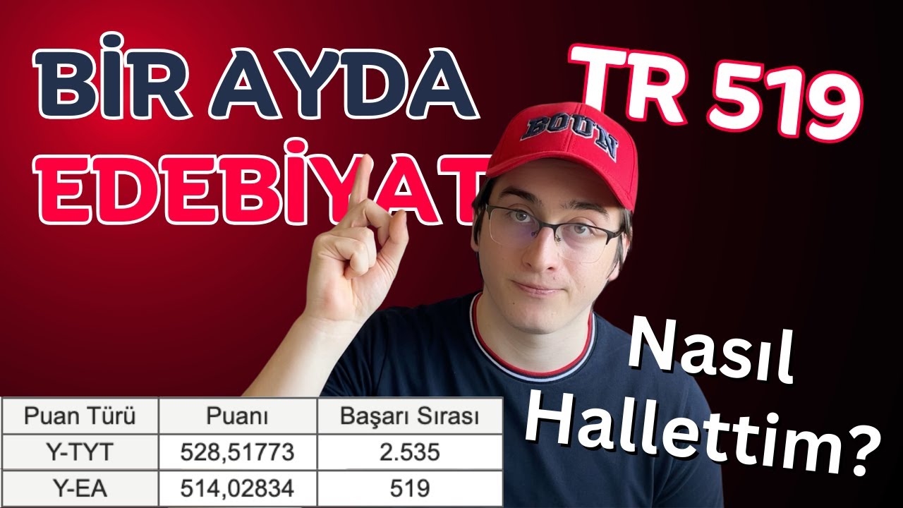 Edebiyatı BİR Ayda NASIL Hallettim? | YKS 2024 | Eşit Ağırlık