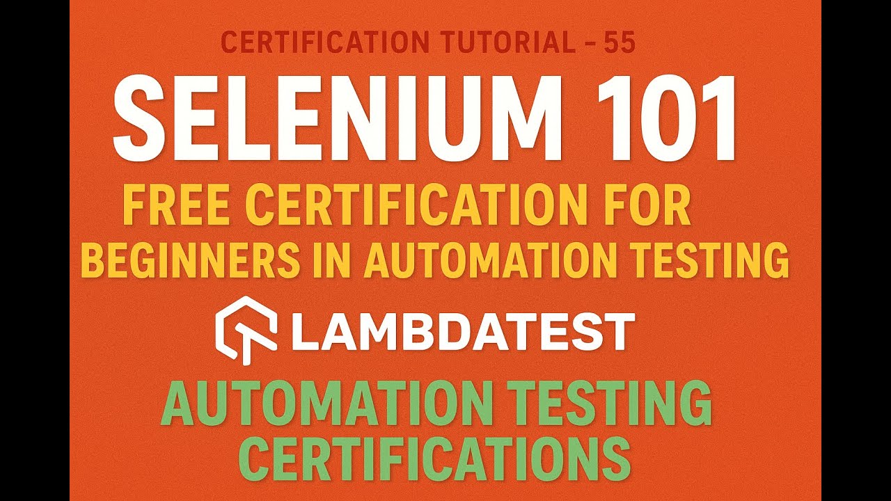 Selenium 101 &mdash; бесплатная сертификация для начинающих в автоматизированном тестировании | LambdaT...