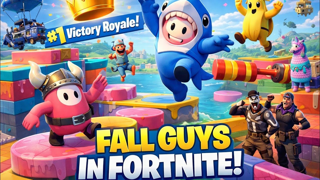 Entspannt Fall Guys Obby ( in Fortnite) zocken👍