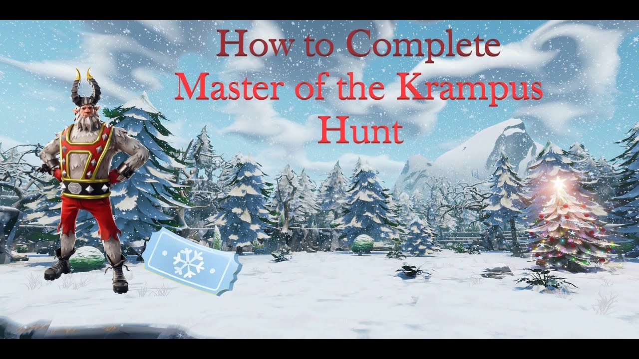 How to complete Master of the Krampus Hunt - Frostnite Quest - Fortnite StW