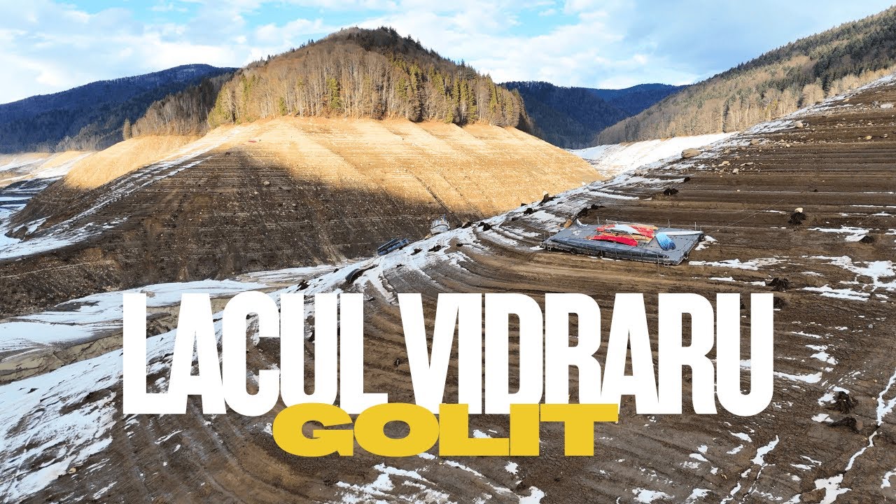 Lacul Vidraru GOLIT, peisaje rare si spectaculoase | Februarie 2026