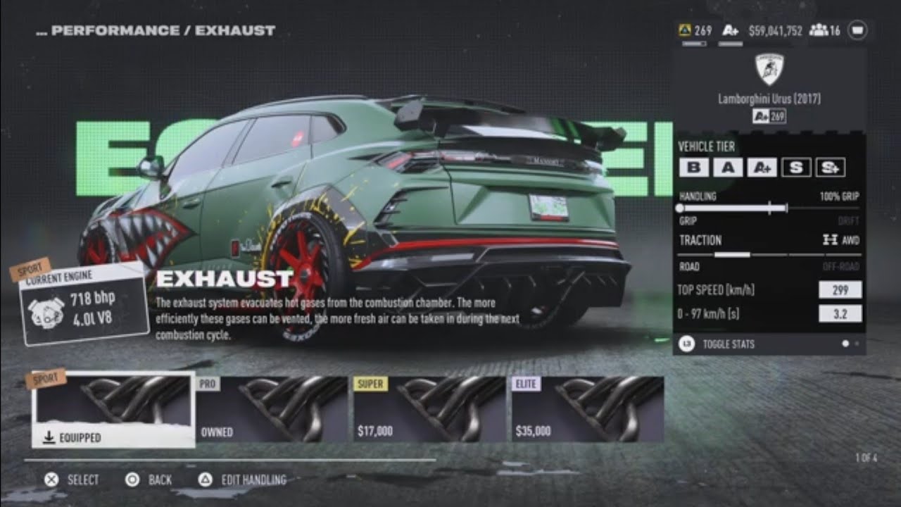 Need For Speed Unbound | A+ Class Build | Cha Cha Lamborghini Urus (2017)