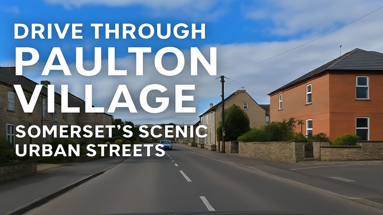 Scenic Drive Through Paulton Village | Somerset Urban Charm