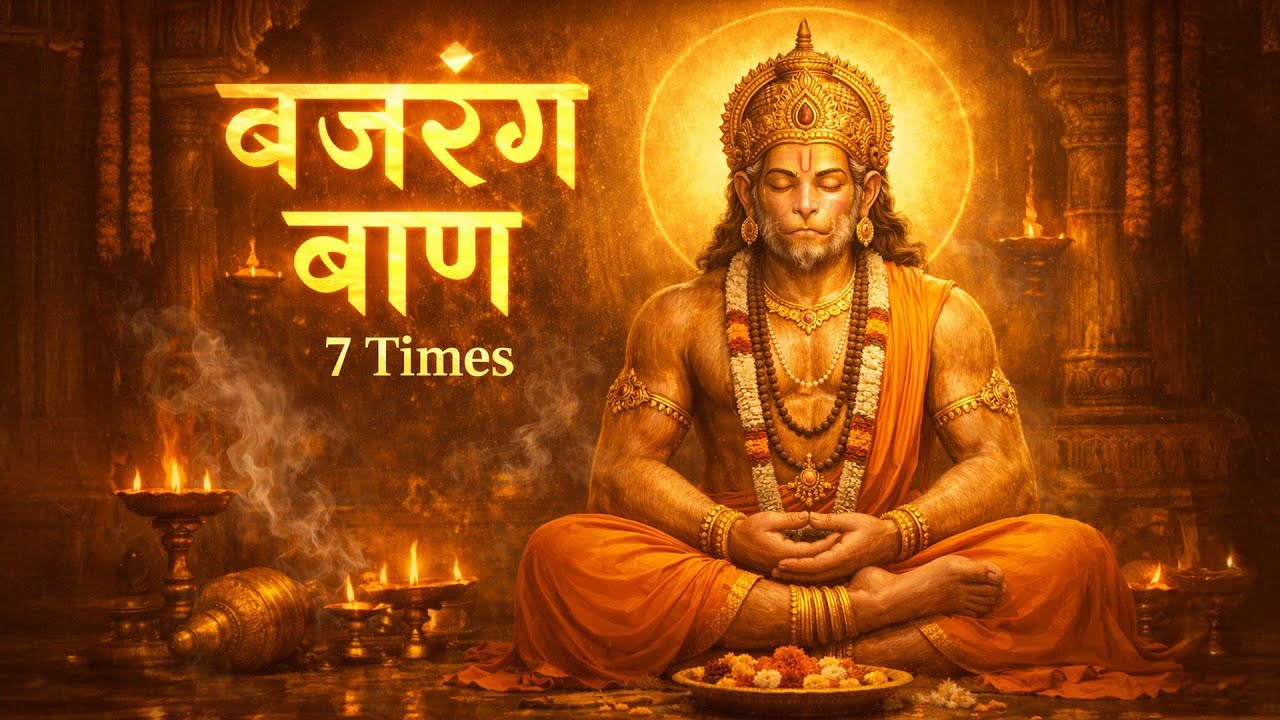 Bajrang Baan 7 Times Devine power | बजरंग बाण | Powerful Hanuman Mantra for Protection & ShatruNash