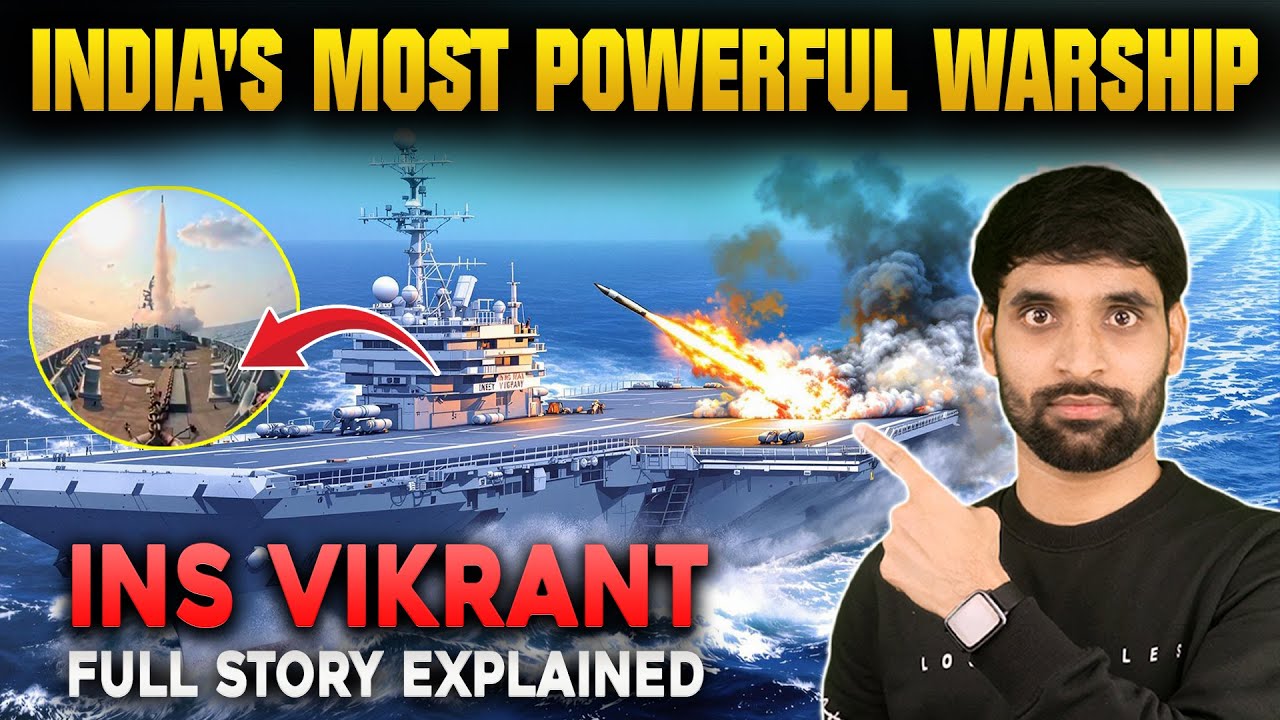 INS Vikrant Explained in Telugu 🔥| India&rsquo;s Most Powerful Warship