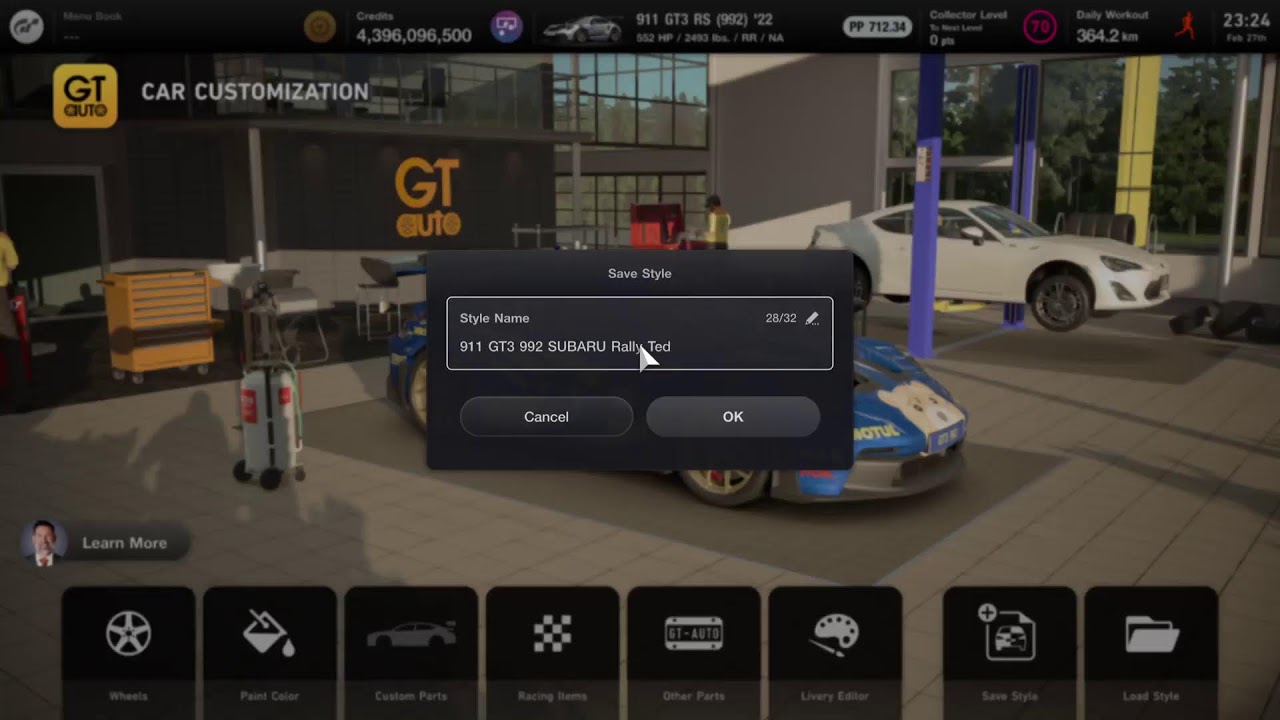 GT7　making of Porshce 911 GT3  (992) Subaru Rally Ted version