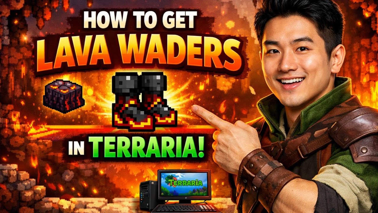 How to GET LAVA WADERS in Terraria (Step by Step)