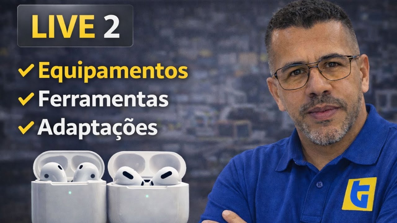 🔴 AO VIVO: Equipamentos, Ferramentas e Adaptações para Reparos em AirPods