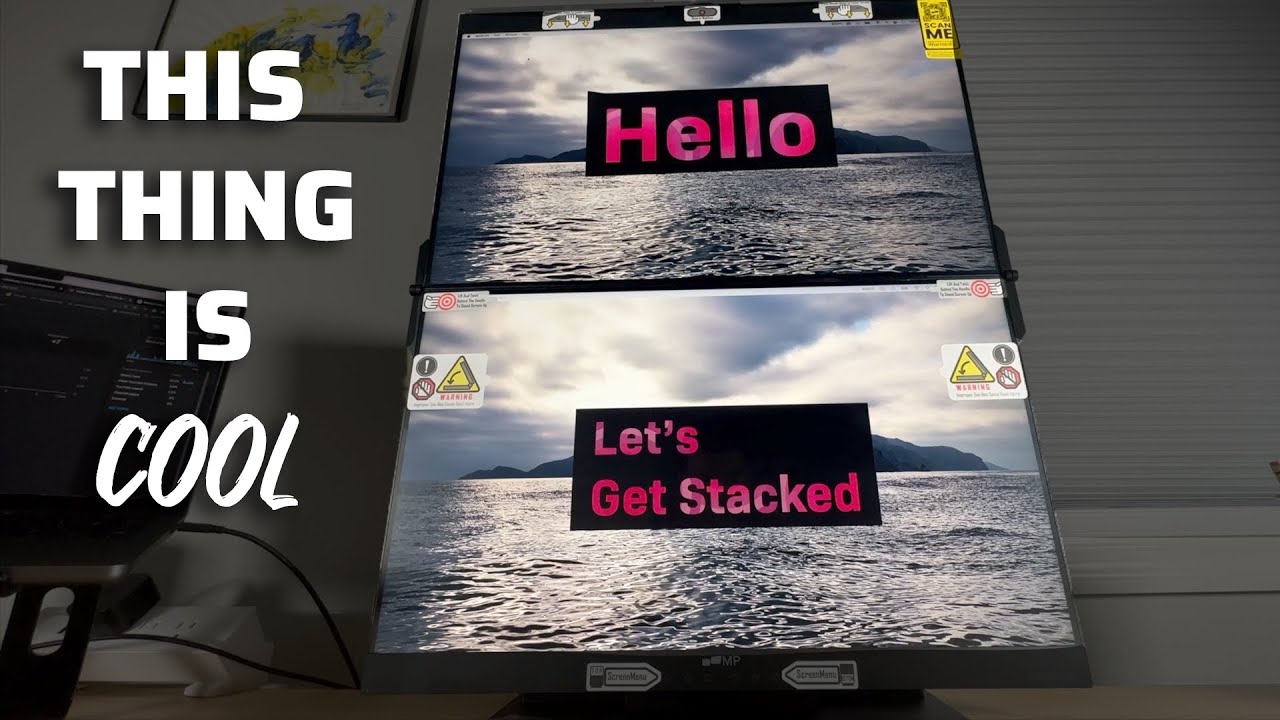 A New Type Of Workflow - Geminos 24'' Stacked Monitors by MobilePixels