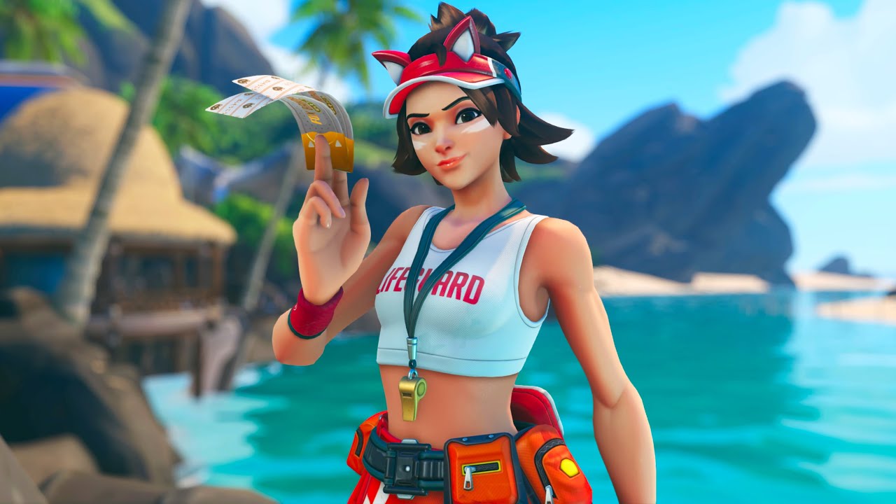 NEW Lifeguard Kiriko Skin Showcase | Overwatch 2