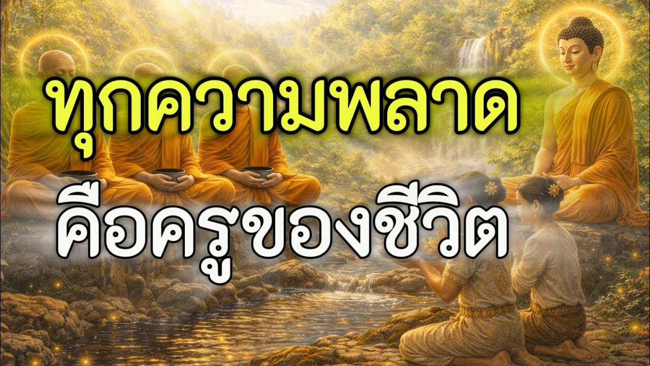 ทุกความพลาดมีบทเรียนทุกความเหนื่อยมีความหมายทุกการวางคือการเติบโต#คำสอนพระพุทธเจ้า#ใจสงบเมื่อพบธรรม 