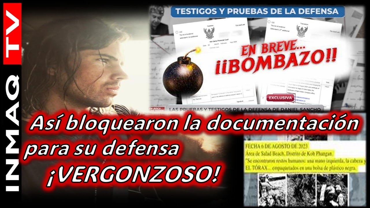 Así bloquearon la documentación para su defensa CASO DANIEL SANCHO