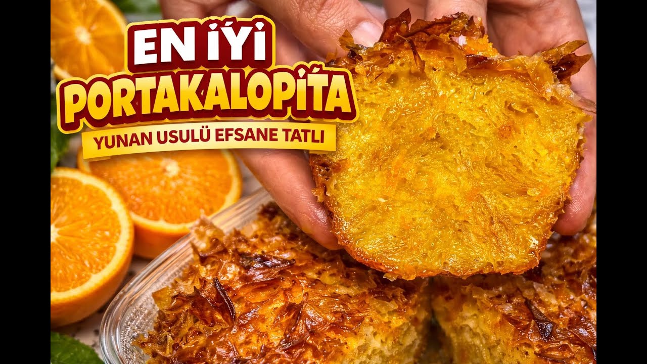 Yunanistan’ın En Meşhur Tatlısı: Portakalopita Tarifi (Portakallı Kek)🍊✨