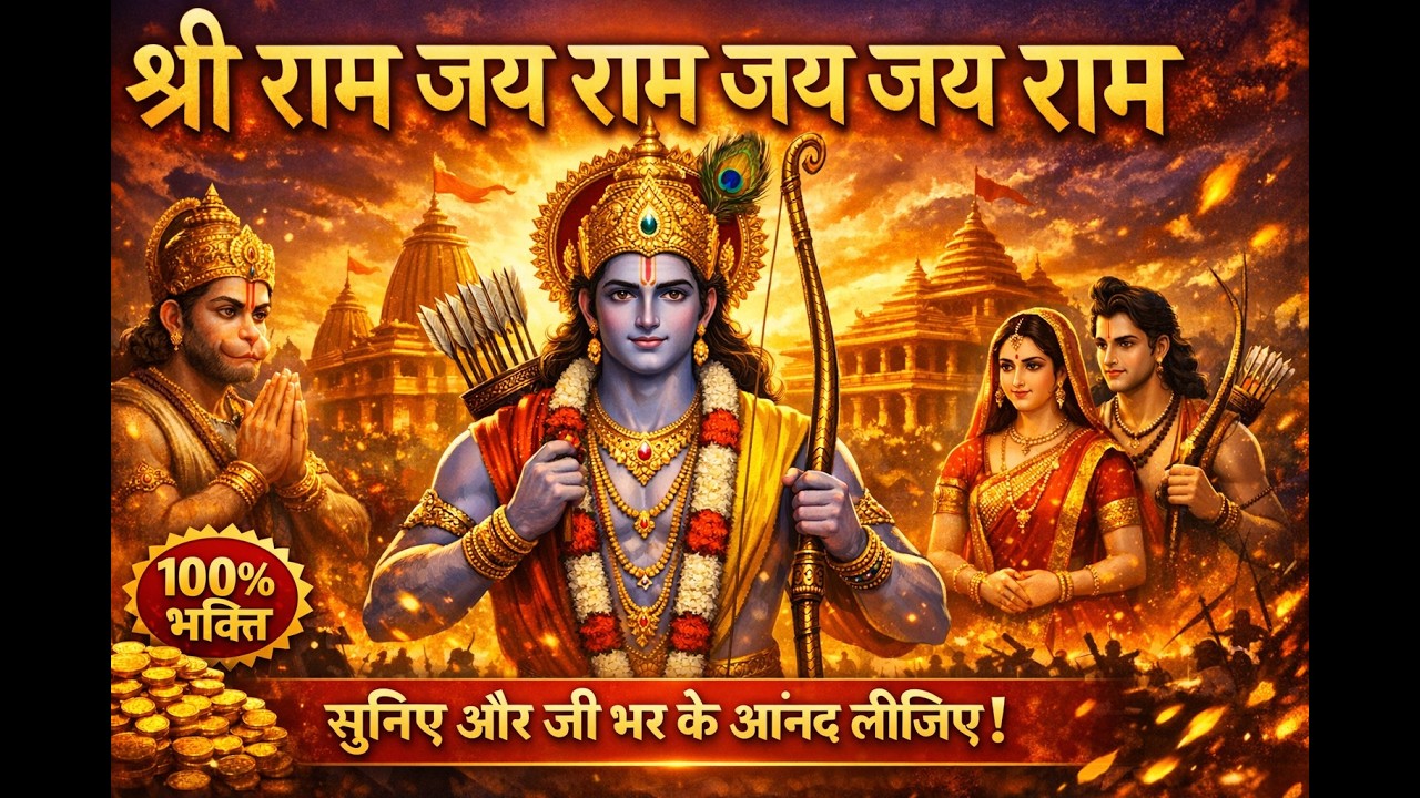 श्री राम जय राम जय जय राम | 30 मिनट नॉनस्टॉप राम नाम जप | Shri Ram Jai Ram Jai Jai Ram | #2026