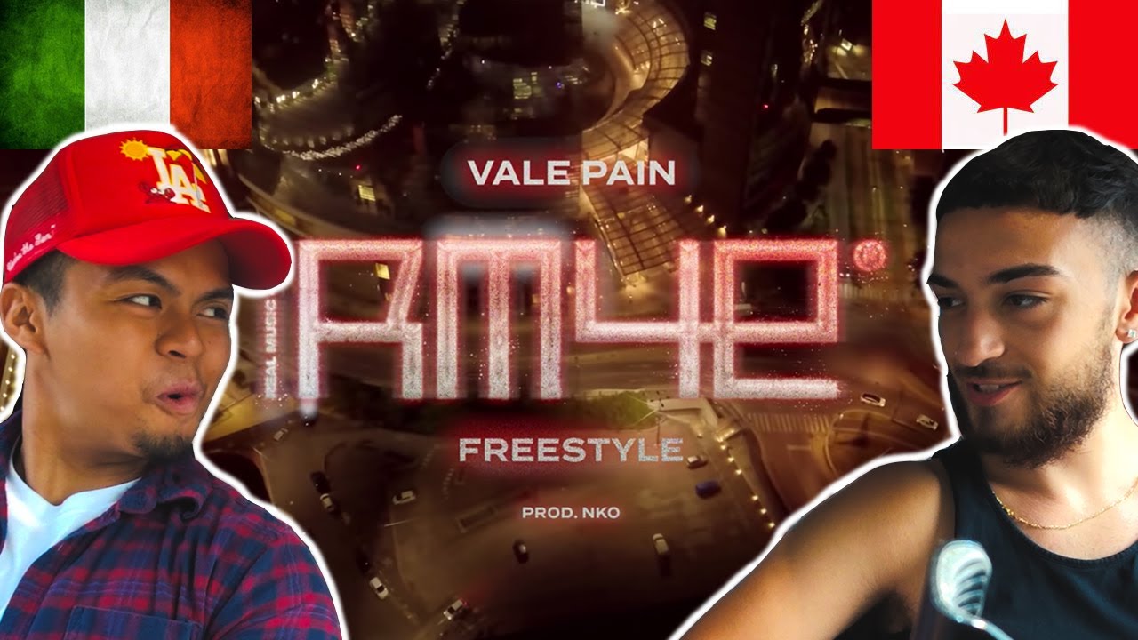 CANADIANS REACT TO ITALIAN RAP - VALE PAIN - RM4E FREESTYLE (Prod. NKO)
